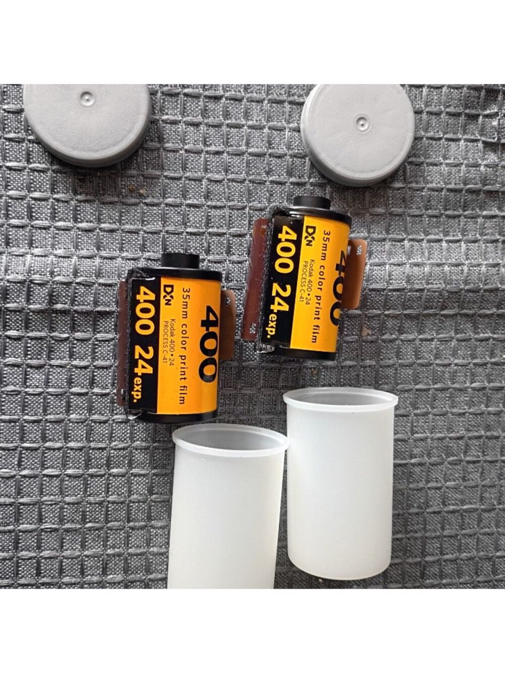 Kodak 400 35mm Color Print Film 2 Roll Lot 400  36 Exp W/ Canisters
